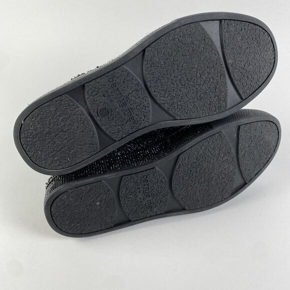 Bernie Mev. New York Chenille Boots Black Sparkle Soles Women Size 6.5 Pre-Owned - Picture 8 of 11
